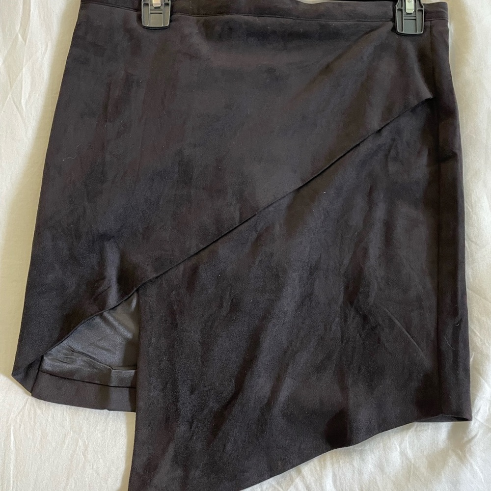 Olivaceous Suede Mini Skirt